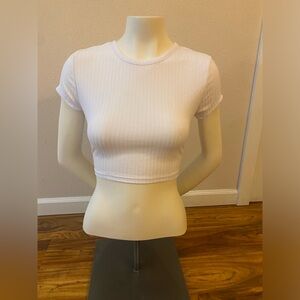 Rue 21 NWT White Crop Top Tie Around